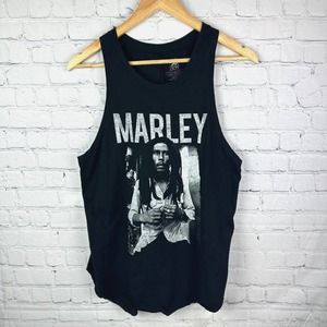 Bob Marley Zion Rootswear Black Workout Tank Top Men Size M